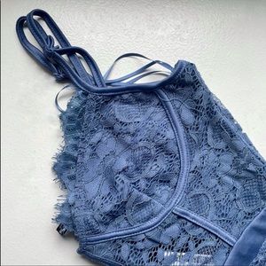 Blue Lace Bodysuit